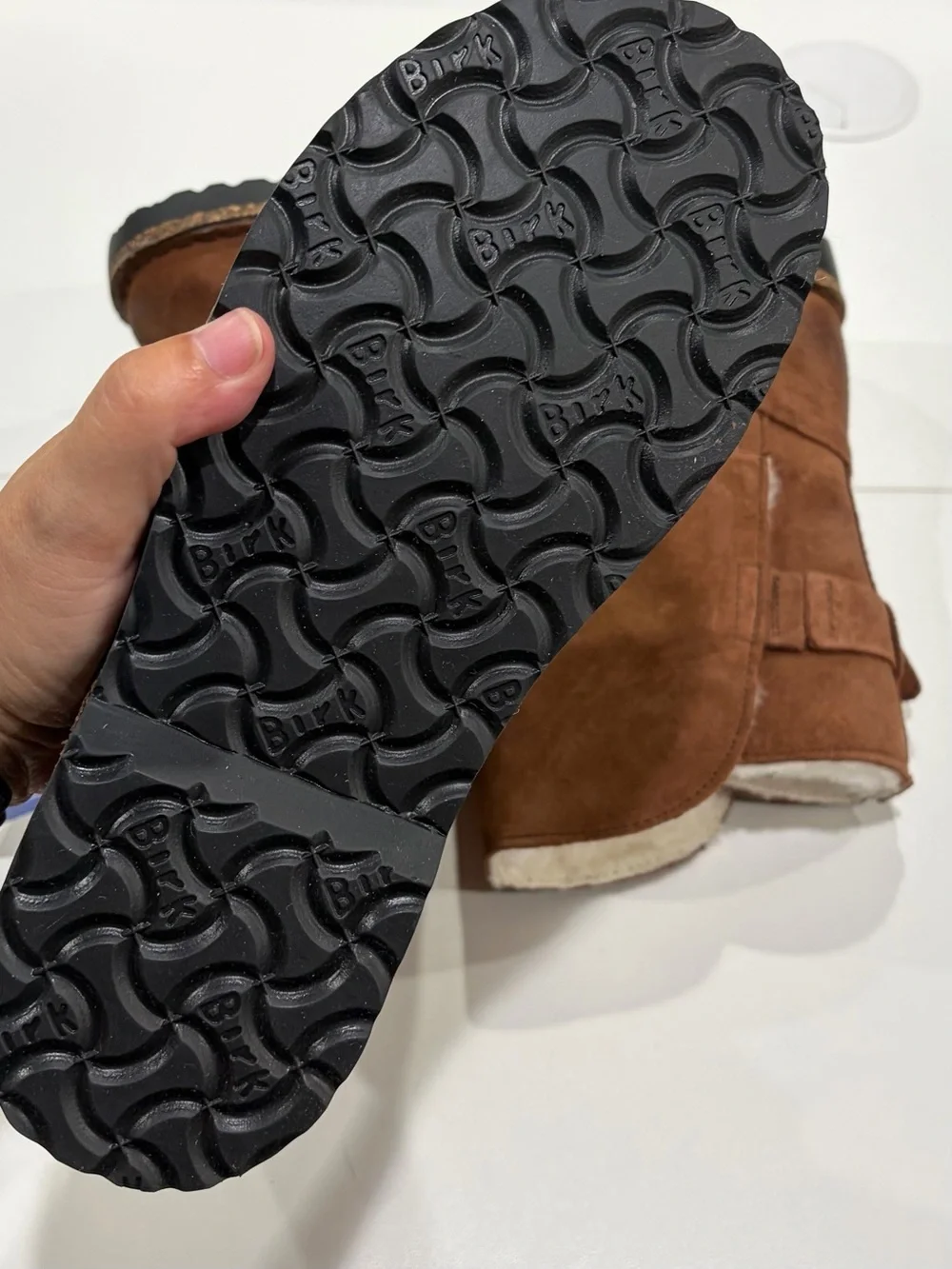 Birkenstock Womens' EU 36 Size 5-5.5 Upsalla Shearling Boots Espresso NWT